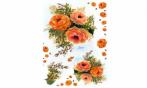 Papel de Arroz Flores Naranjas